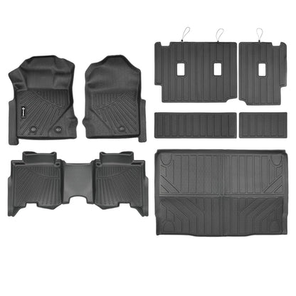 Solidspare 8Pcs Floor Mats Cargo Liner with Backrest Mat For Ford Bronco 4 Door 2021-2026