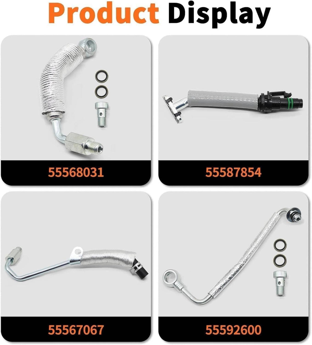 Solidspare 55567067 Turbo Charger Coolant Return Hose Line Fit For Chevy Cruze Buick GM1.4L