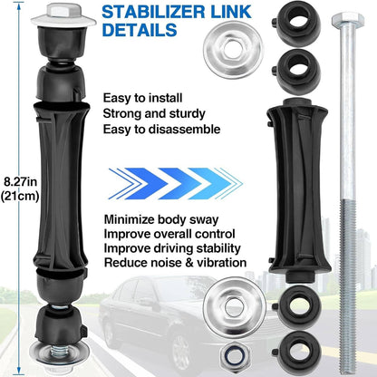 Solidspare For 16-18 GMC Sierra 1500 Yukon Front Sway Bar Control Arm & Ball Joint Tie Rod