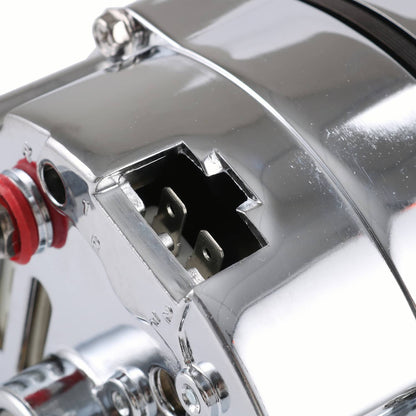 Solidspare Chrome Alternator For SBC BBC Chevy GM 1 Wire Street Rod-High Output ADR0335-C