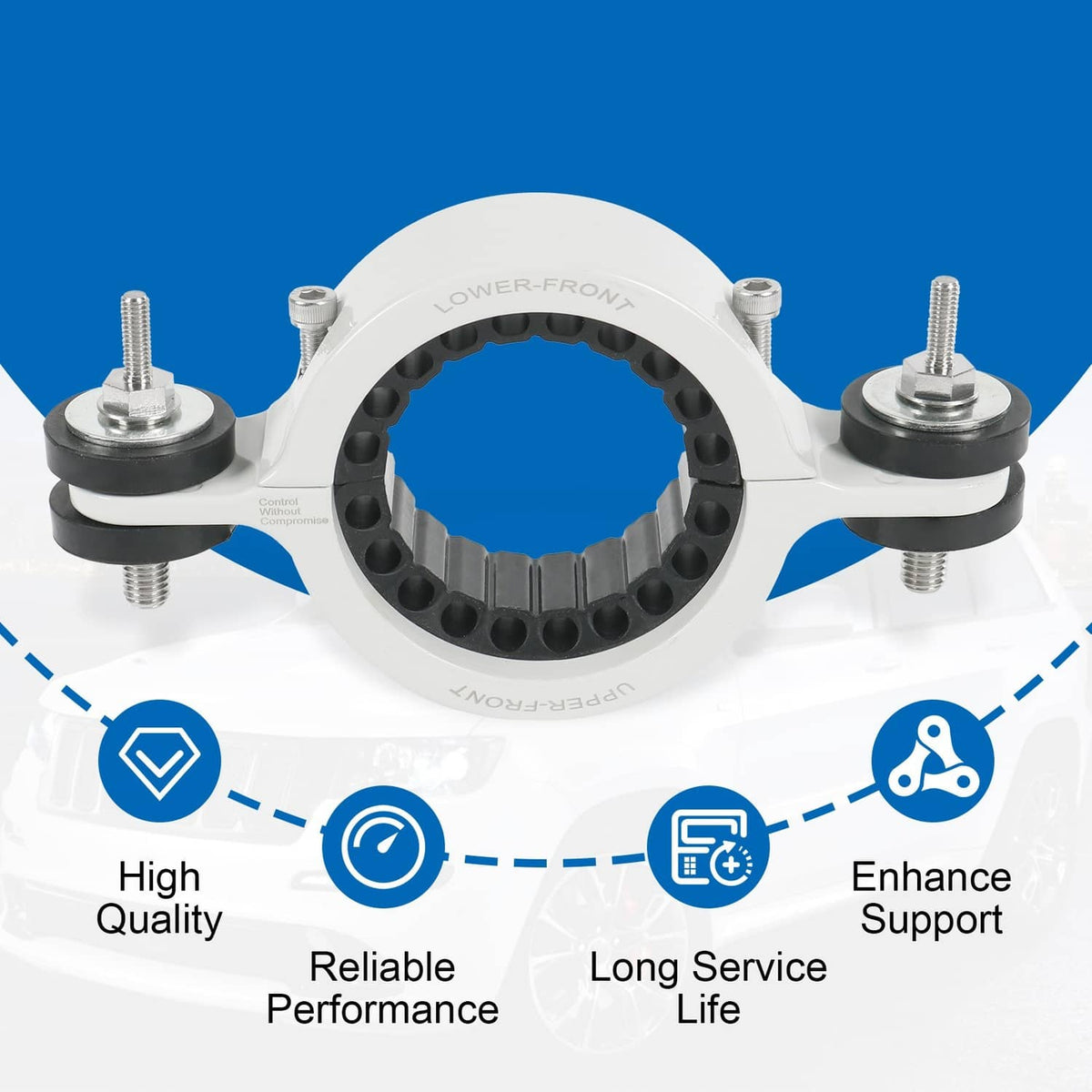 Solidspare Upgrade Driveshaft Center Support Bearing Carrier Fits 2011+ Jeep WK2 Grand