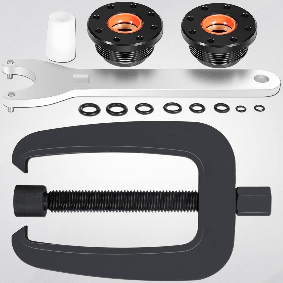 Solid Spare Bracket Puller + Front Mount Hydraulic Steering Cylinder Seal for Seastar