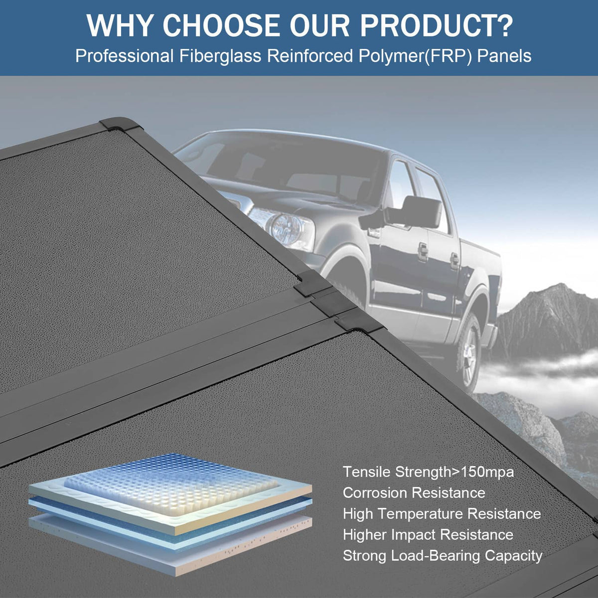 Solidspare 6FT Tri-Fold Hard Bed Tonneau Cover For Chevy Colorado GMC Canyon 2015-2024