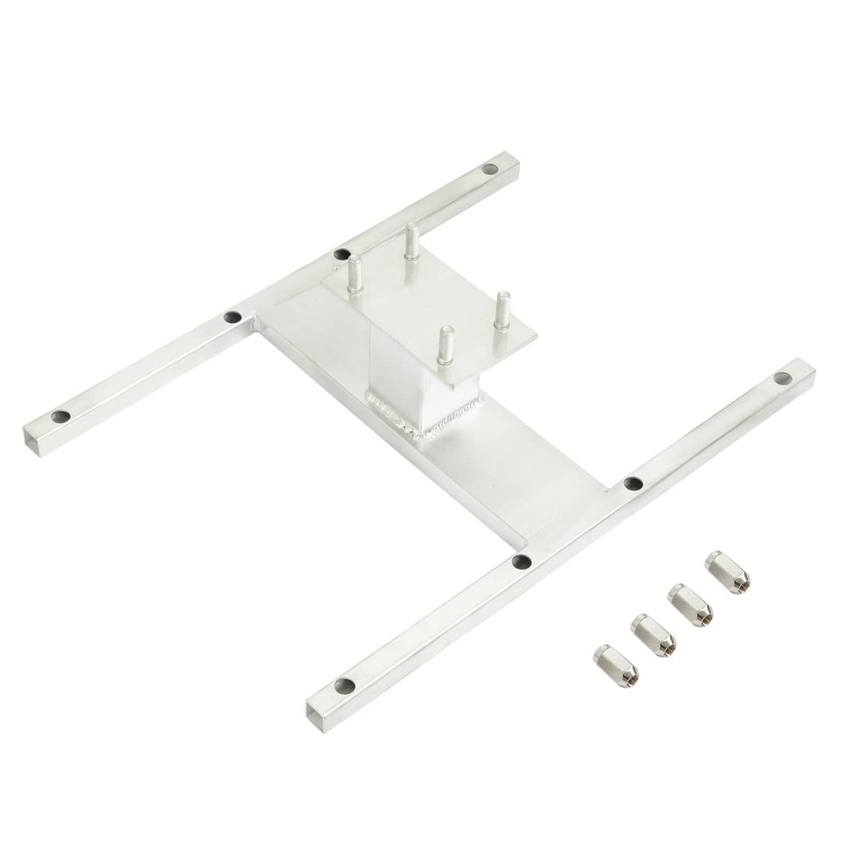 Solidspare Aluminum H-Mount Trailer Spare Tire Carrier For 6-Lug Wheels w/Mounting Hardware