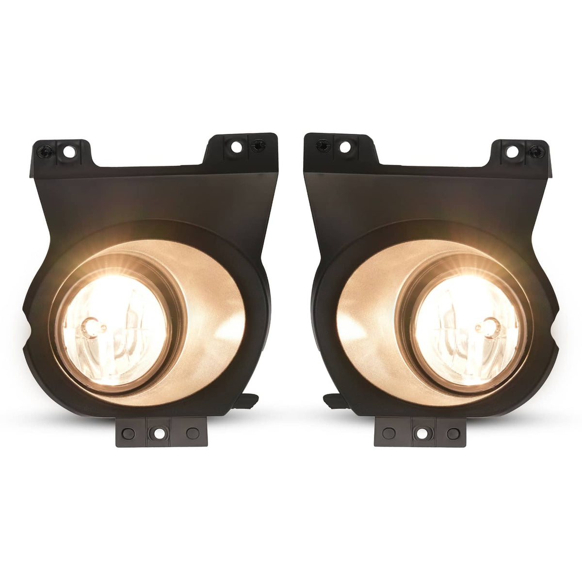 Solid Spare Pair Front Bumper Driving Lamps Fog Lights w/Bezel For Ford F150 F-150 2009-2010