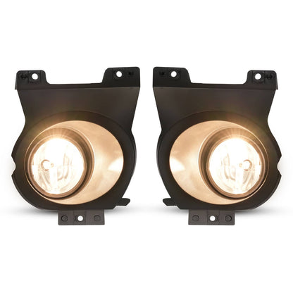 Solid Spare Pair Front Bumper Driving Lamps Fog Lights w/Bezel For Ford F150 F-150 2009-2010