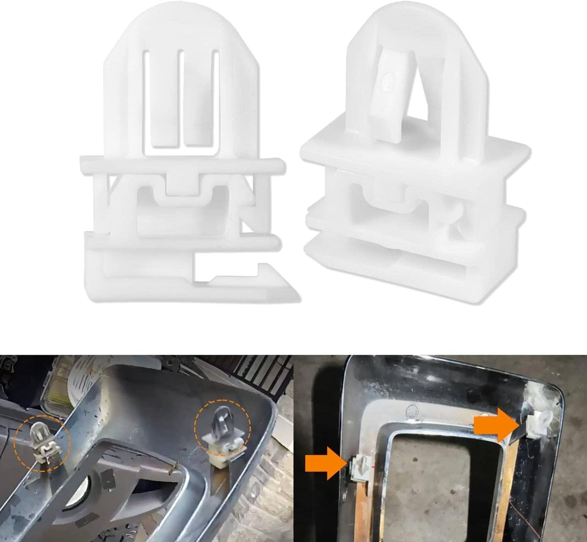 Solidspare 2PCS 11561829 Grille Retainer Clips Fit for Hummer H3 2006-2010 H3T 2009-2010