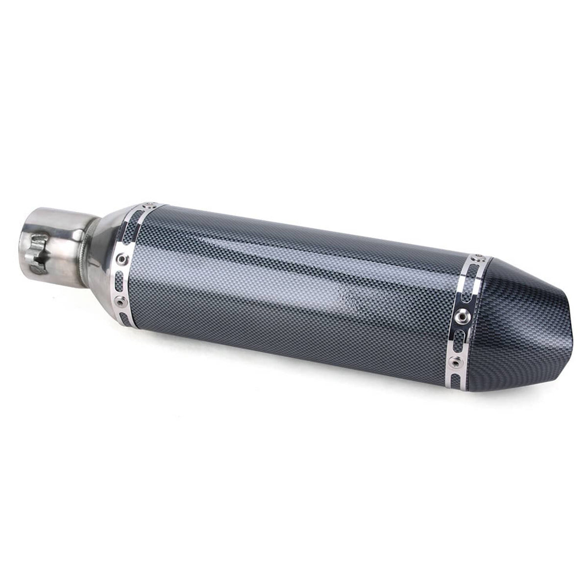 Solidspare Slip on 51mm Universal Motorcycle Exhaust Muffler Pipe with DB Killer Silencer