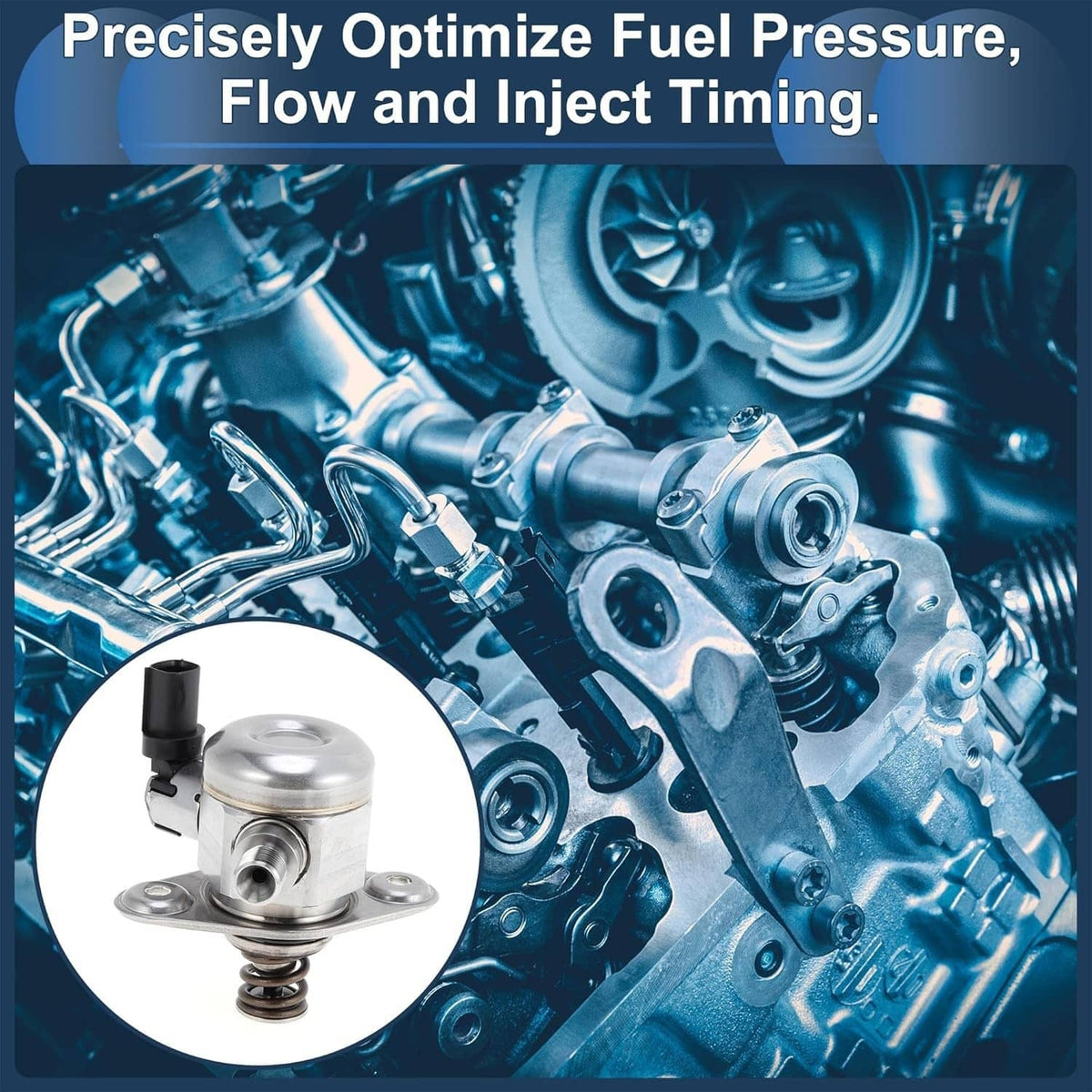 Solidspare High Pressure Fuel Pump for 2016-20 Chevrolet Impala Malibu Buick Regal 12651367