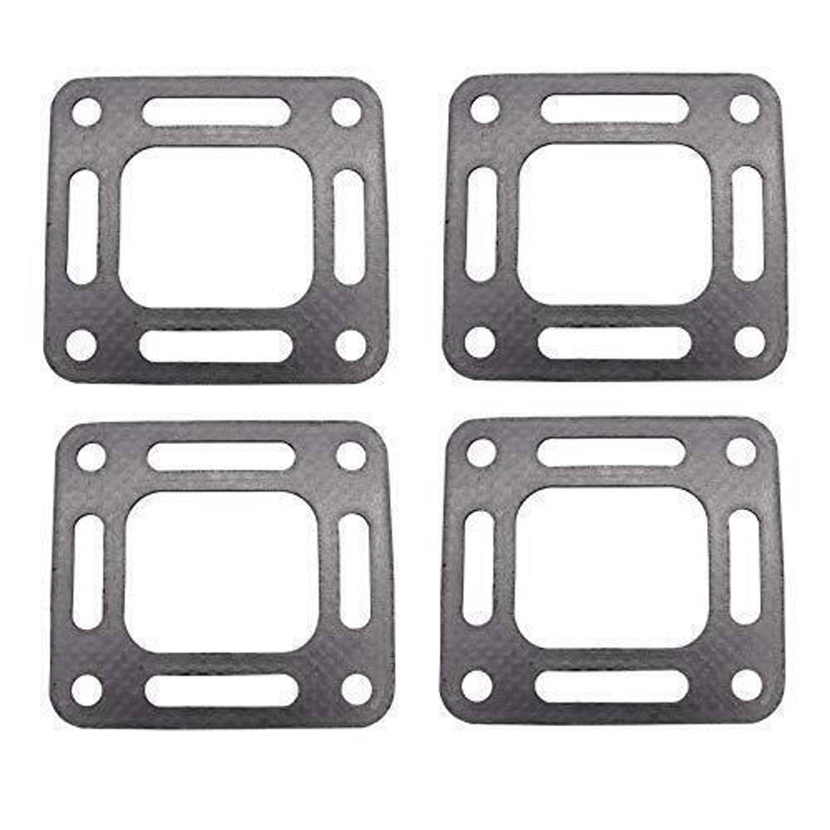 Solid Spare 4PCS Riser Manifold Full Flow Engines Gasket For Mercruiser 4.3 5.0 5.7 V6 V8 GM