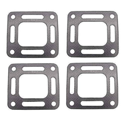 Solid Spare 4PCS Riser Manifold Full Flow Engines Gasket For Mercruiser 4.3 5.0 5.7 V6 V8 GM