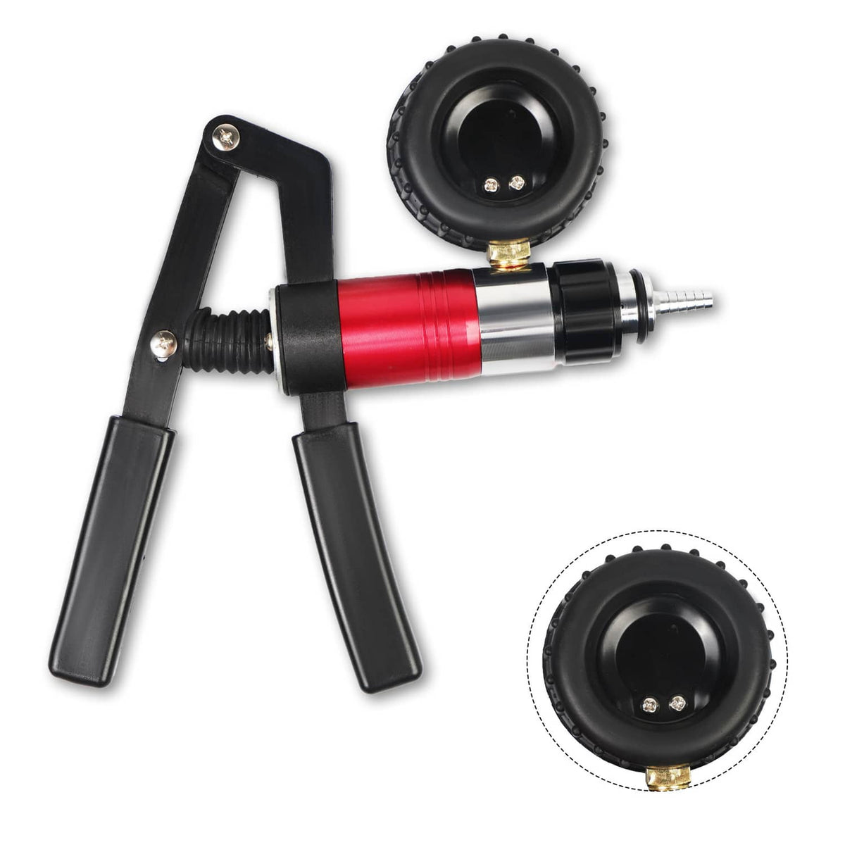 Solidspare 21pcs Hand Held Vacuum Pressure Pump Tester Brake Fluid Bleeder Bleeding Tool US