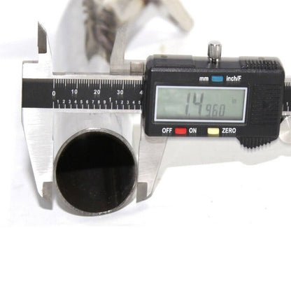 Solidspare Silver 2-Bolt Wastegate SS Dump Tube For 38MM 35MM Pipe Actuator Turbo Dump