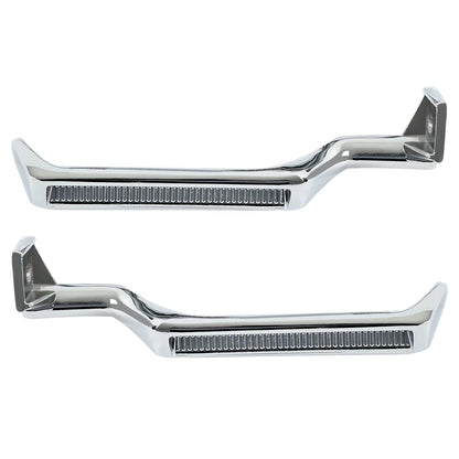 Solid Spare For F-150 F-250 F-350 Bronco 87-96 Chrome Metal Inside Interior Door Handle 2pcs