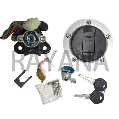 Solidspare Ignition Switch Fuel Gas Cap Lock Key For Suzuki GSXR 750 600