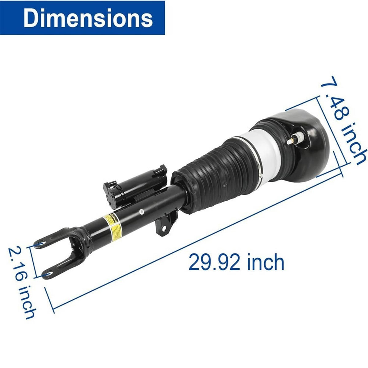 Solidspare Front Right Air Suspension Shock Strut For 2016-2022 BMW 37106877554 37106874588