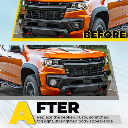 Solid Spare Clear Lens Fog Light Lamps w/Bulbs LH &RH For Chevy Colorado 2007-2022 #15839896