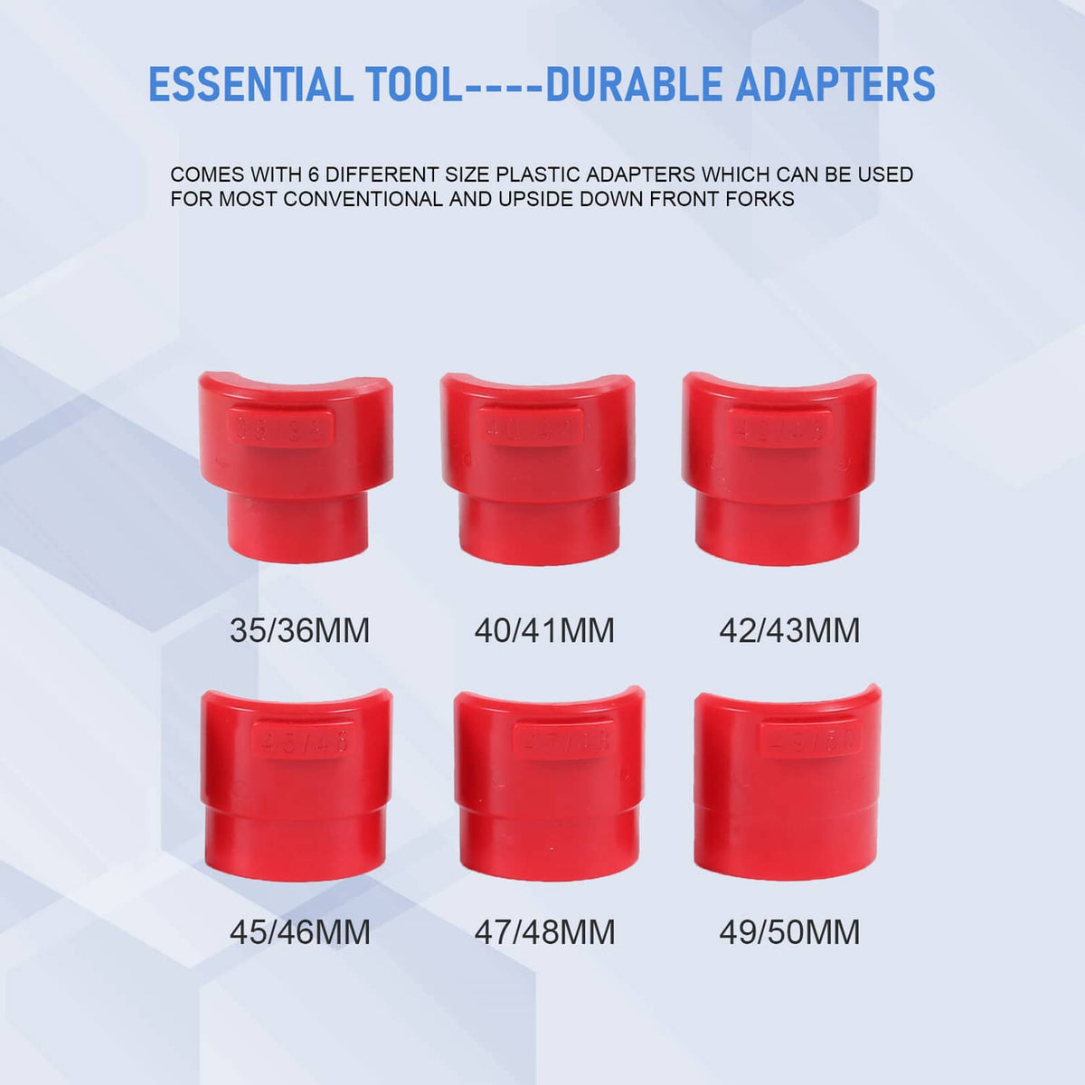 Solidspare Motorcycle Bike Fork Seal Installer Driver Universal Tool Kit 35mm-50mm 14PCS