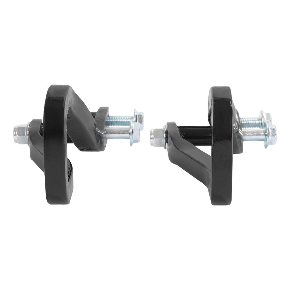 Solid Spare Heavy Duty Front Car Tow Hooks w/ Bolts For GMC Sierra 1500 2019-2026 Black