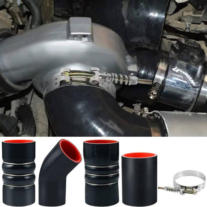 Solidspare Turbo Intercooler CAC Boots Clamp Kit For Ford 6.0L Powerstroke Diesel 2003-2007