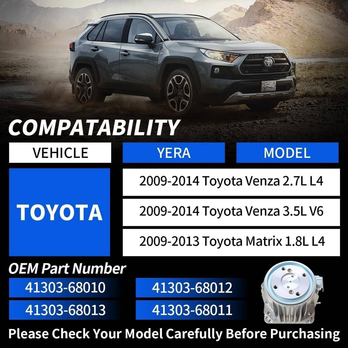Solidspare Rear Differential Viscous Coupling For 2009-2014 Toyota Venza AWD 41303-68013
