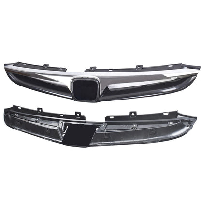 Fit 2006-2007 Honda Accord 4dr Sedan Front Bumper Chrome Grille Grill Assembly