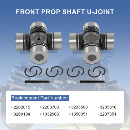 Solidspare 2×Prop Shaft U-Joint for Polaris RZR Ranger Sportsman General 1000 900 800 Front