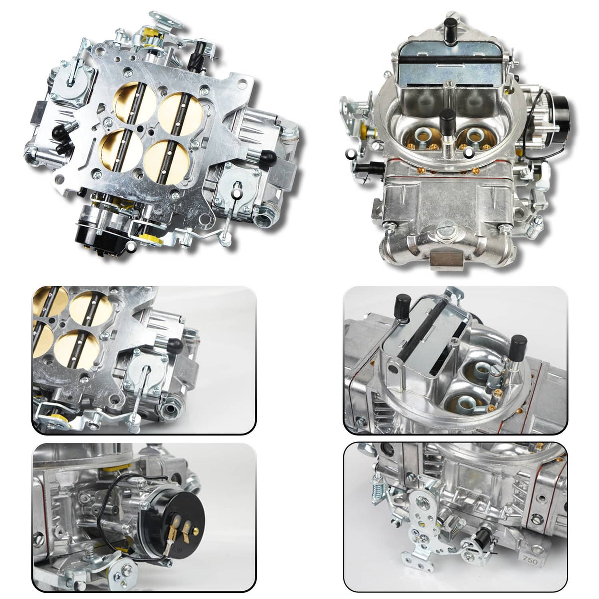 Solidspare 4 Barrel Carburetor E-Choke For Holley Quickfuel Brawler 750 CFM Double Pumper