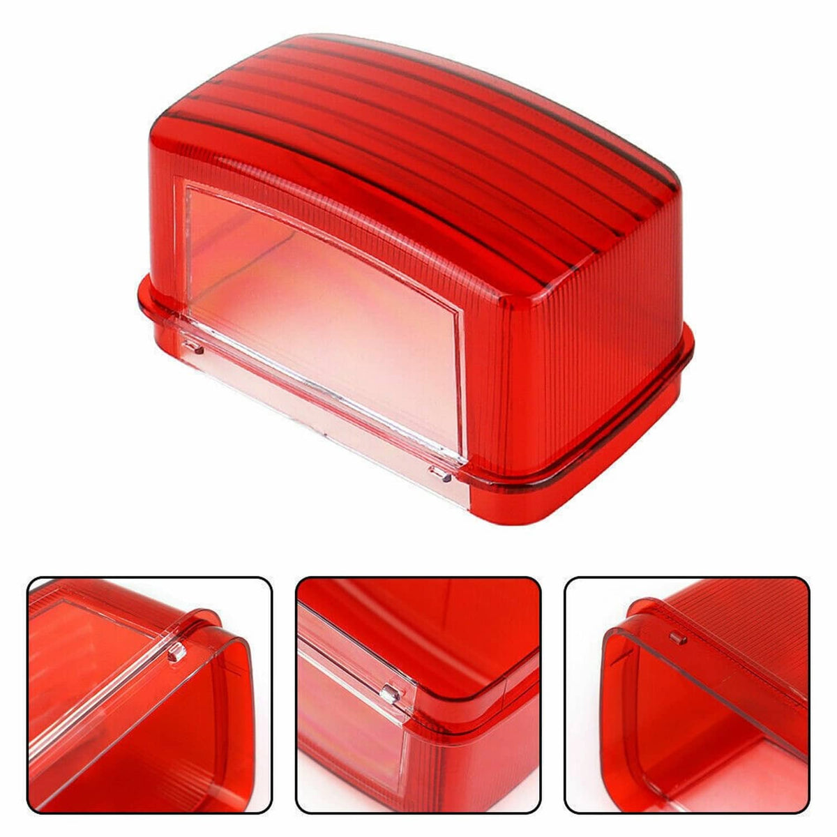 Solidspare Red Tail Light Lens Kodiak Grizzly Bigbear Bruin For Yamaha Rhino 450 660 700