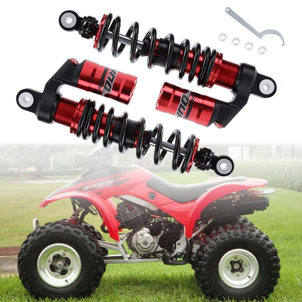 Solidspare Pair Front Shocks Absorbers For 1988-2000 Honda FourTrax 300 TRX300 TRX300FW