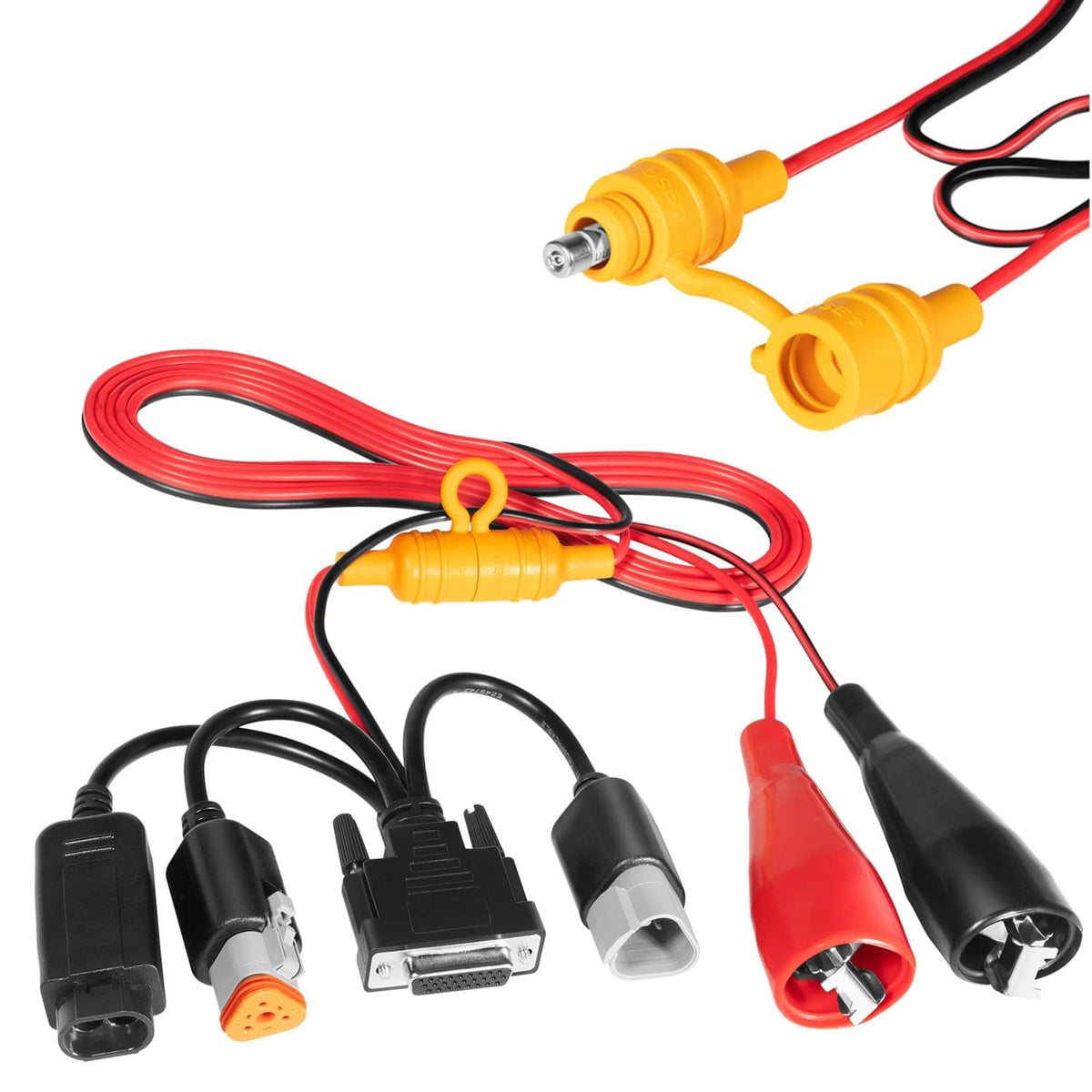 Solid Spare 493033 3-Pin Deutsch 2-Pin Cummins Adapter For Nexiq USB Link 2&3, Cummins J1939