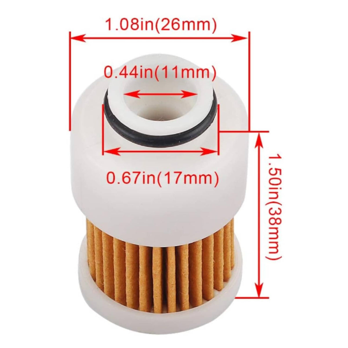 Solid Spare New Fuel Filter for 75-115HP Yamaha 68V-24563-00-00 Mercury 881540 18-7979