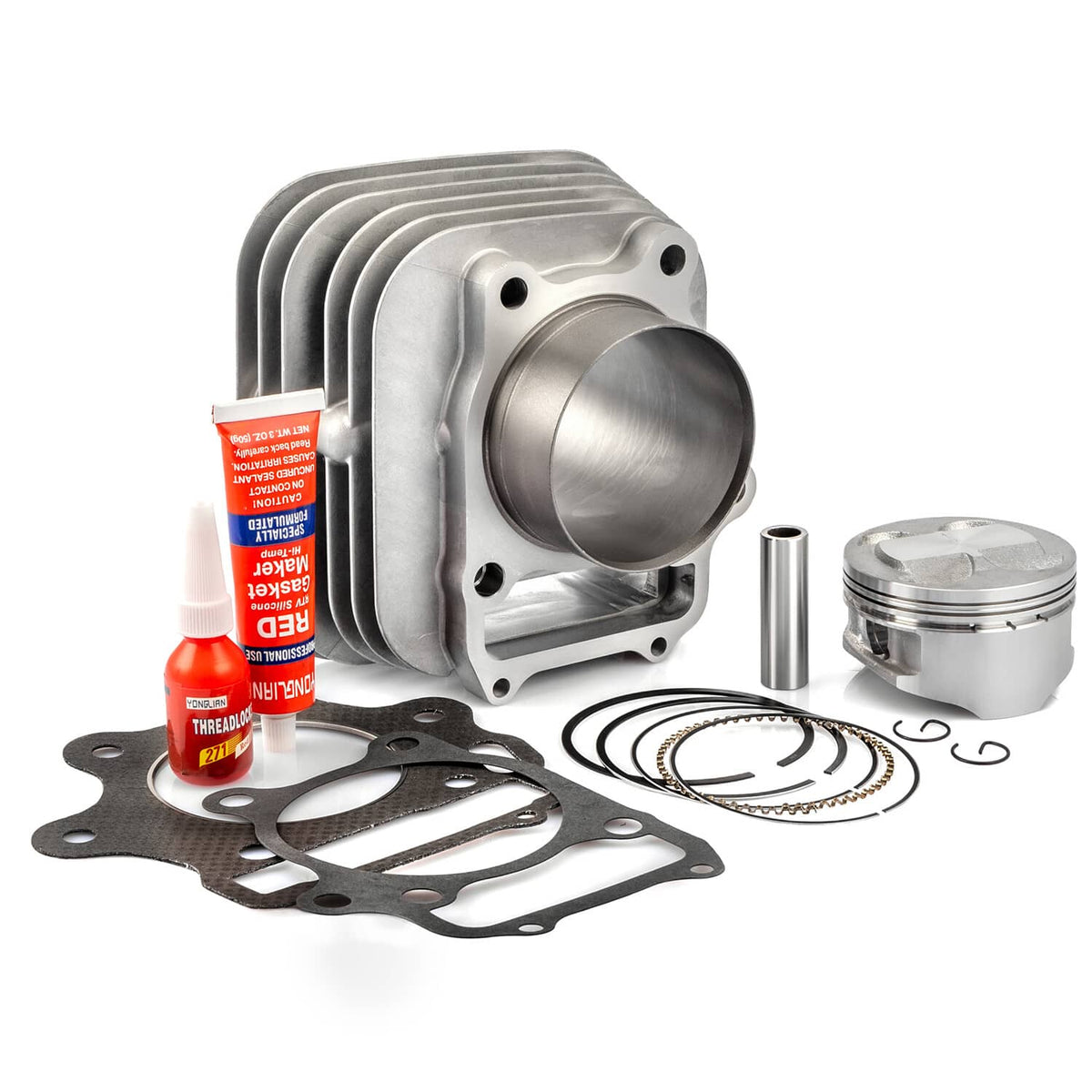 Solidspare 80mm Cylinder Piston Ring Gasket Kit ATV for Honda Sportrax TRX300EX 1993-2008