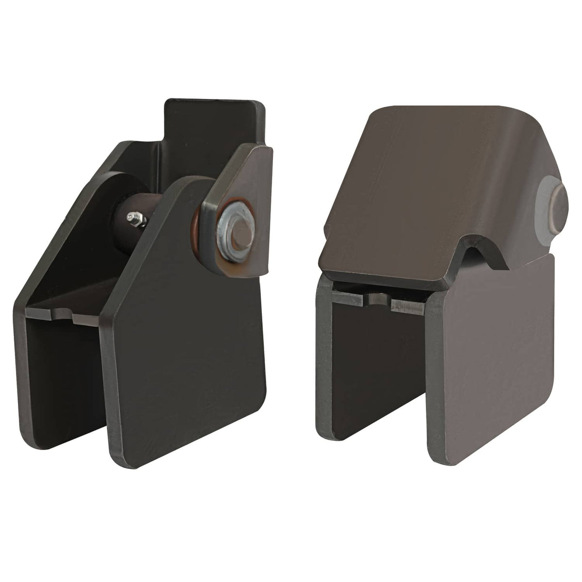 Solidspare (2) Weld-on Dump Truck Trailer Hinge Heavy Duty Steel Fit 2" Rectangular Tube
