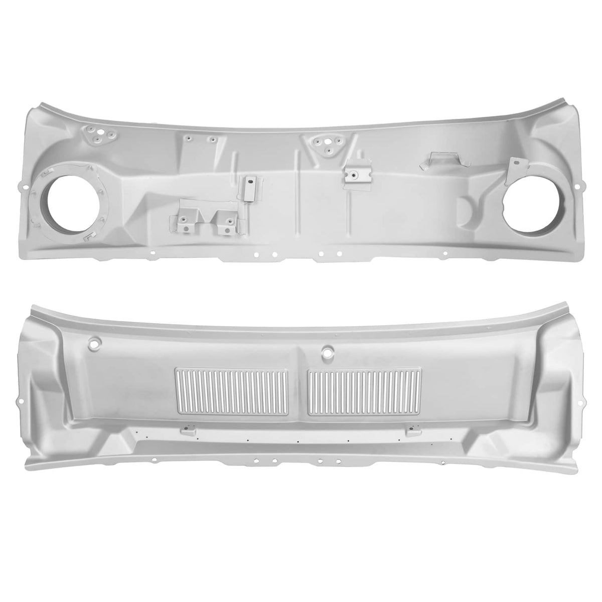 Solid Spare Upper & Lower Windshield Cowl Panel Wiper Powder Coated For Ford Mustang 67-68
