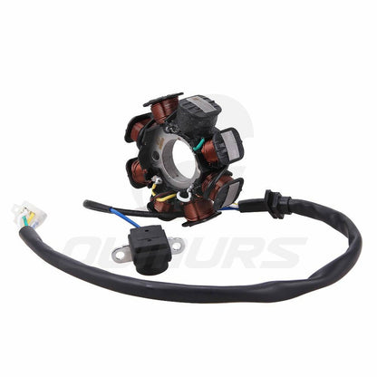 Solidspare For GY6 125cc 150cc Chinese 150 Scooter ATV Magneto Stator 8 Pole Coil 5 Wire
