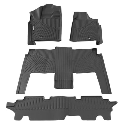 Solidspare For 2008-2016 Chrysler Town & Country Grand Caravan 7 Seats Floor Mats Liner