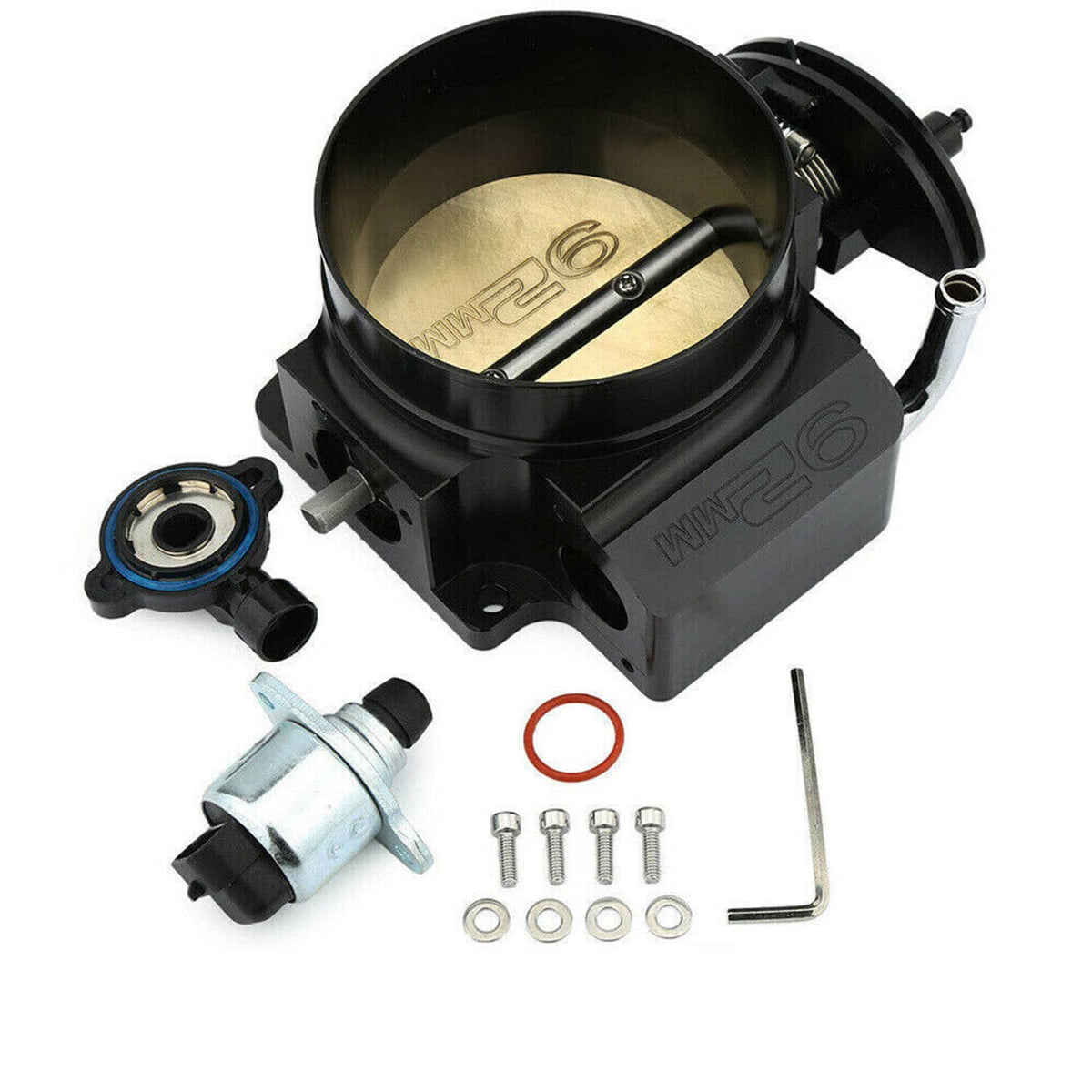 Solidspare 92MM LS Throttle Body with Position Sensors TPS IAC For LSX/LS1/ LS2/LS3/LS6/LS7