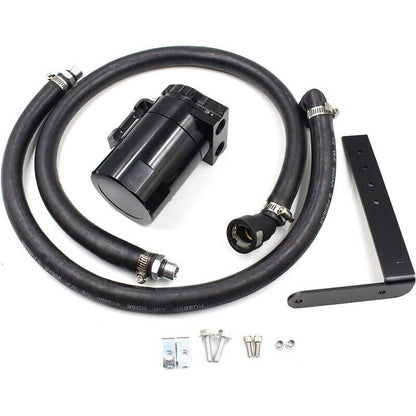 Solidspare Black Oil Catch Can Oil Separator for Ford F150 2.7L 5.0L Raptor 3.5L Ecoboost