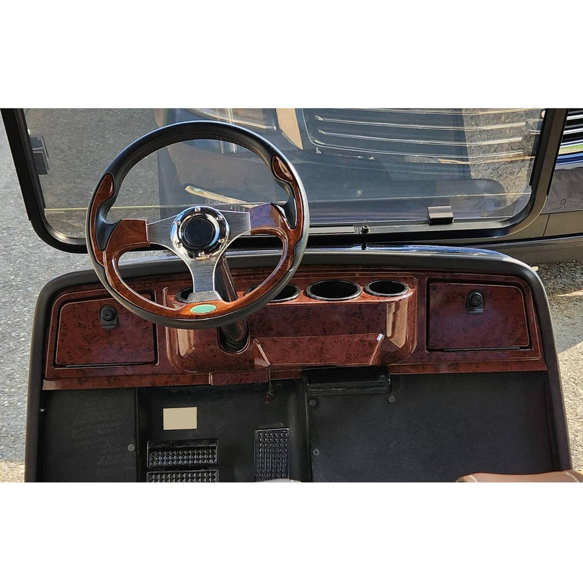 Solidspare For Yamaha G14 G16 G19 G22 Golf Cart Wood Grain Dash Assembly DashBoard Kit