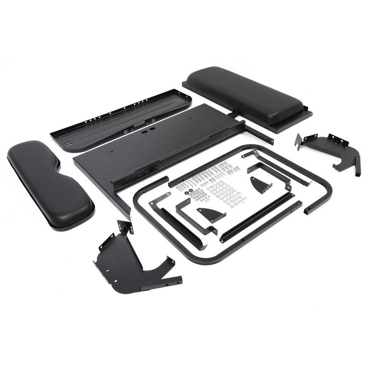 Solidspare For Yamaha G14-G22 Golf Cart Rear Seat Kit For G16 G19 G20 G21 Black Cushion