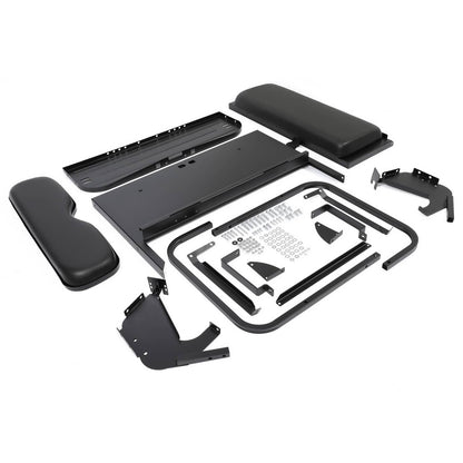 Solidspare For Yamaha G14-G22 Golf Cart Rear Seat Kit For G16 G19 G20 G21 Black Cushion