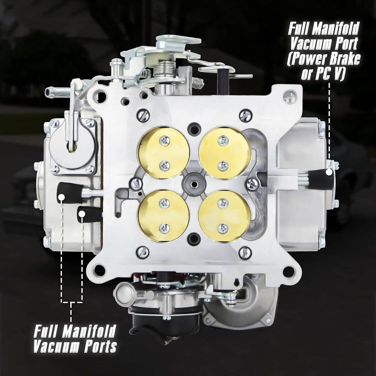 Solidspare 4 Barrel Carburetor Street Warrior for Holley 4160 Performance 600 CFM 0-80457S