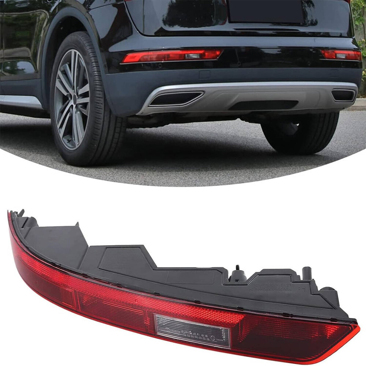 Solidspare Lower Tail Fog Brake Lamp Left Driver Rear Bumper Light For 18-21 Audi Q5 New