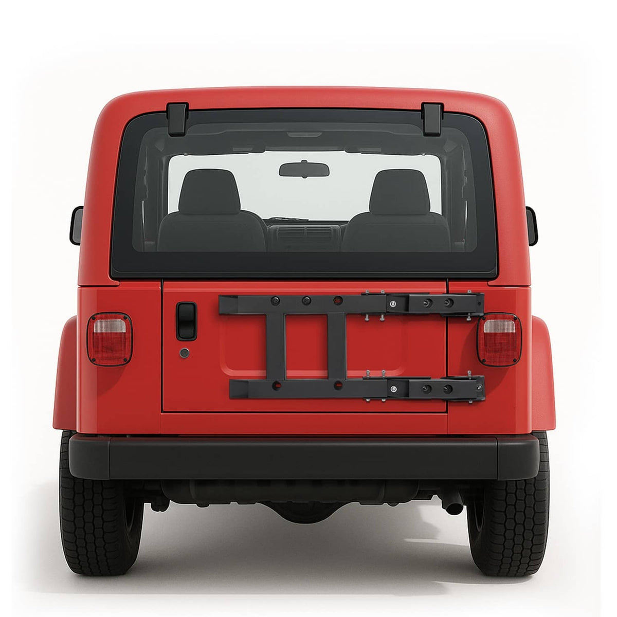 Solid Spare For 1997-2006 Jeep Wrangler TJ Tailgate Reinforcement Kit Door Hinge NEW