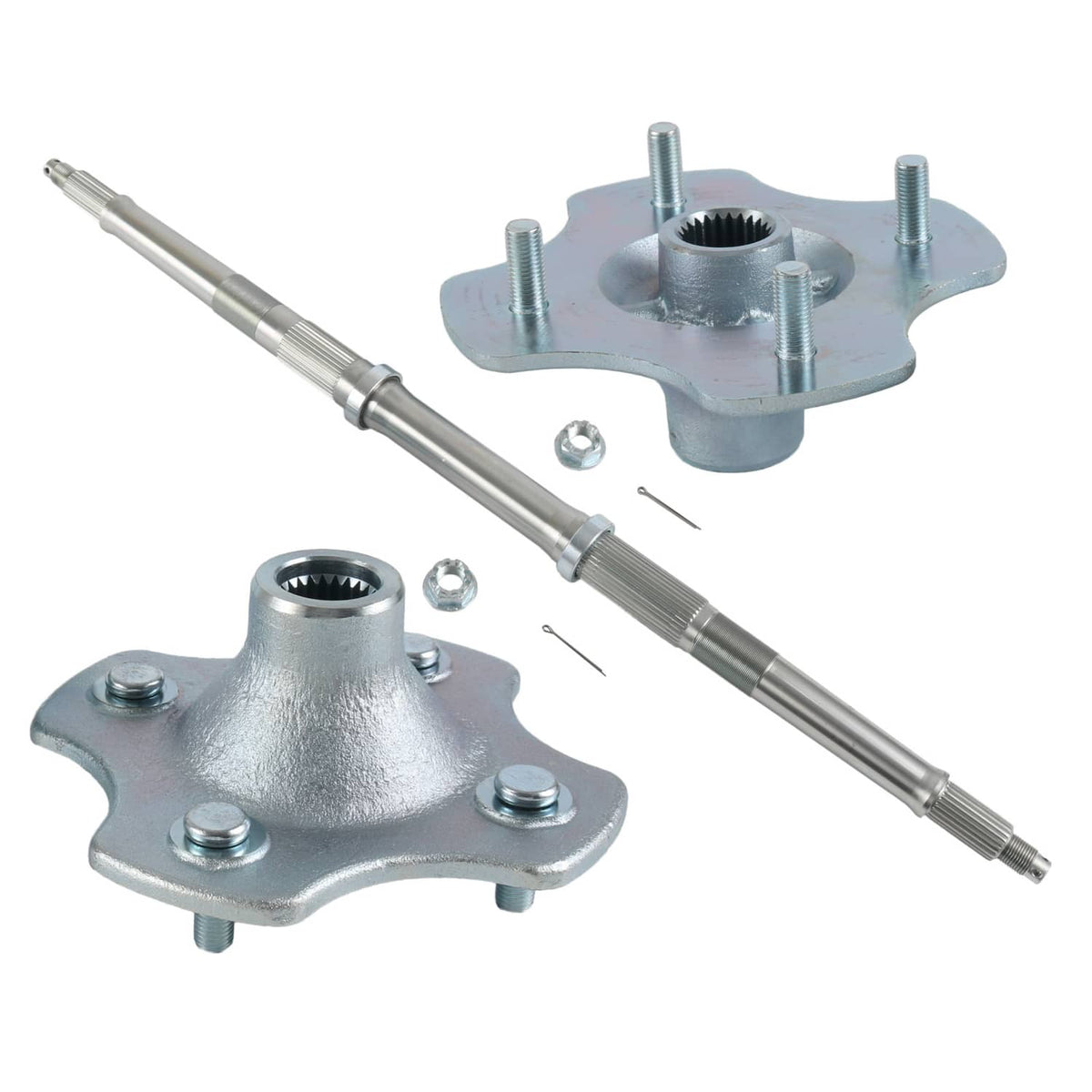 Solidspare Rear Axle Shaft And Wheel Hub for Honda TRX300 Fourtrax 300 2X4 1992-2000