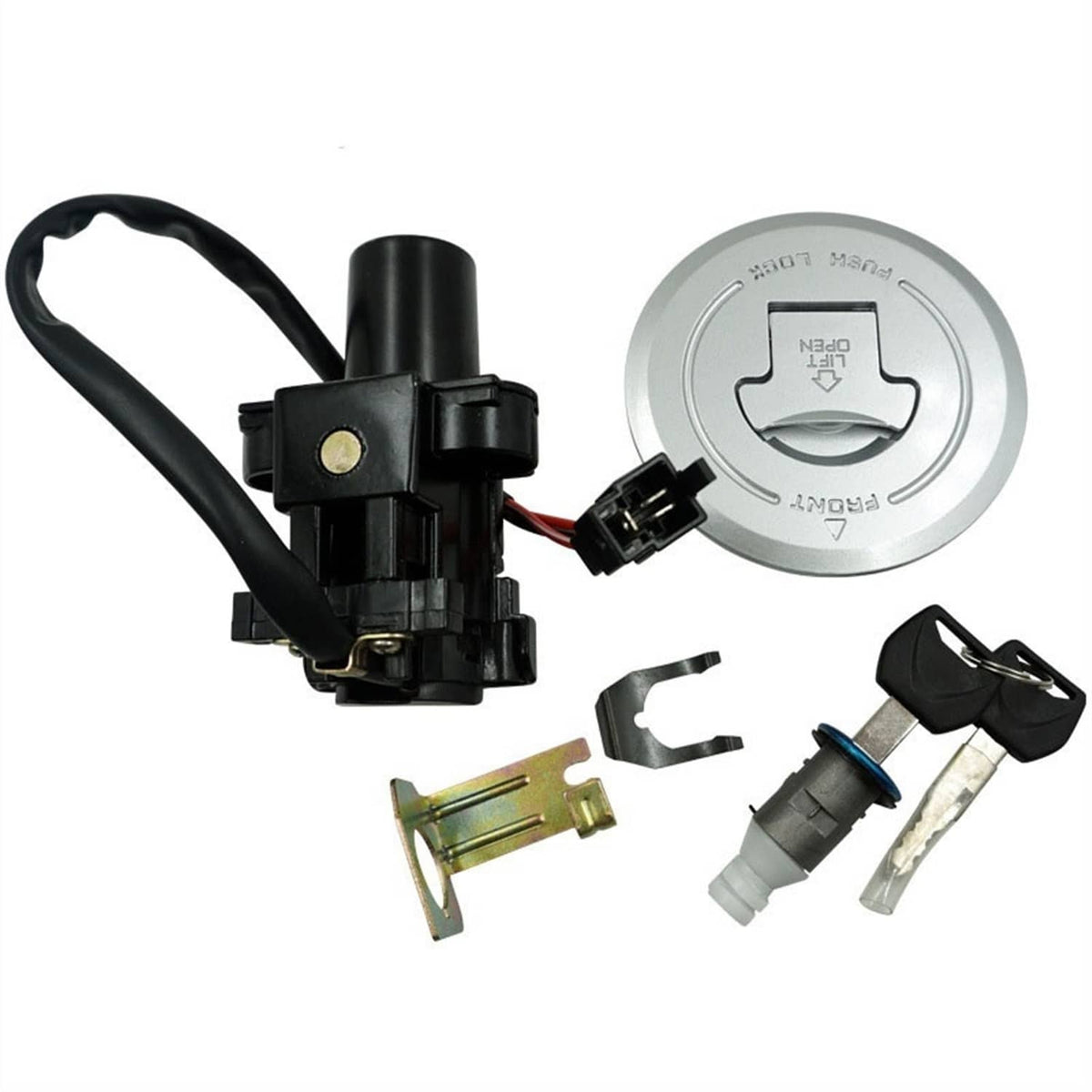 Solidspare Ignition Switch Gas Cap Seat Lock Key For Honda CBR CBR250R CBR300R 2011-2018