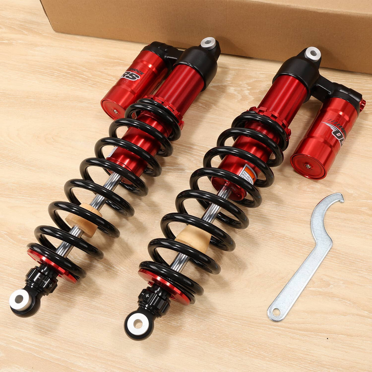 Solidspare 2PACK 460mm 18" Front Shocks For Polaris Ranger 570 900 1000/Crew Adjustable