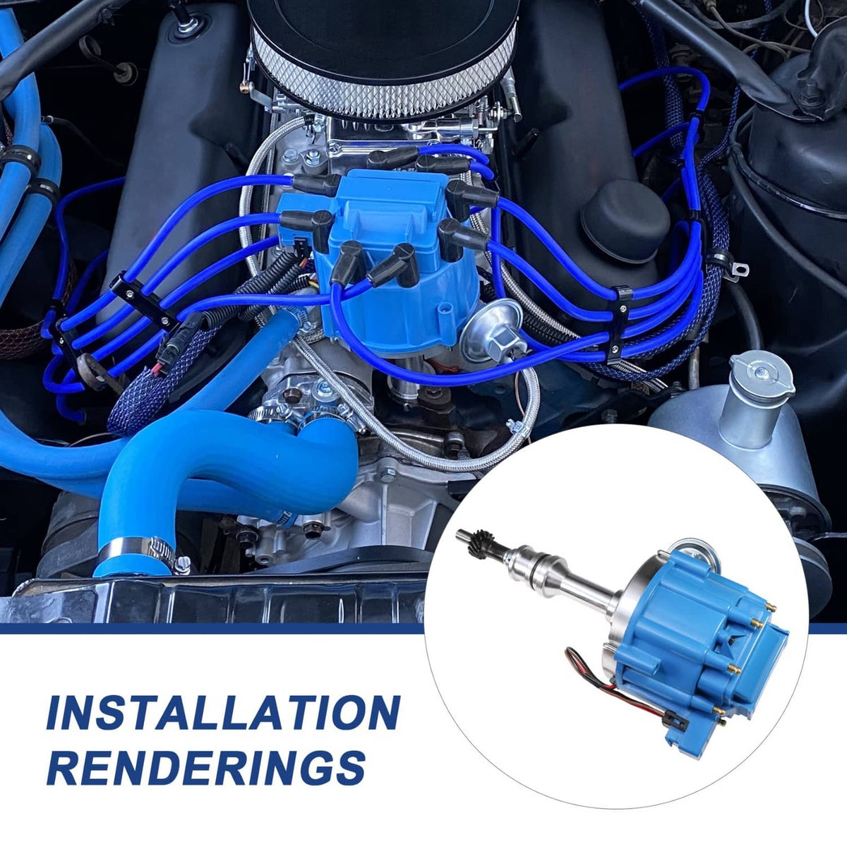 Solidspare 65k Coil HEI Distributor Ignition Module Fits Ford SBF Small Block 351W Windsor
