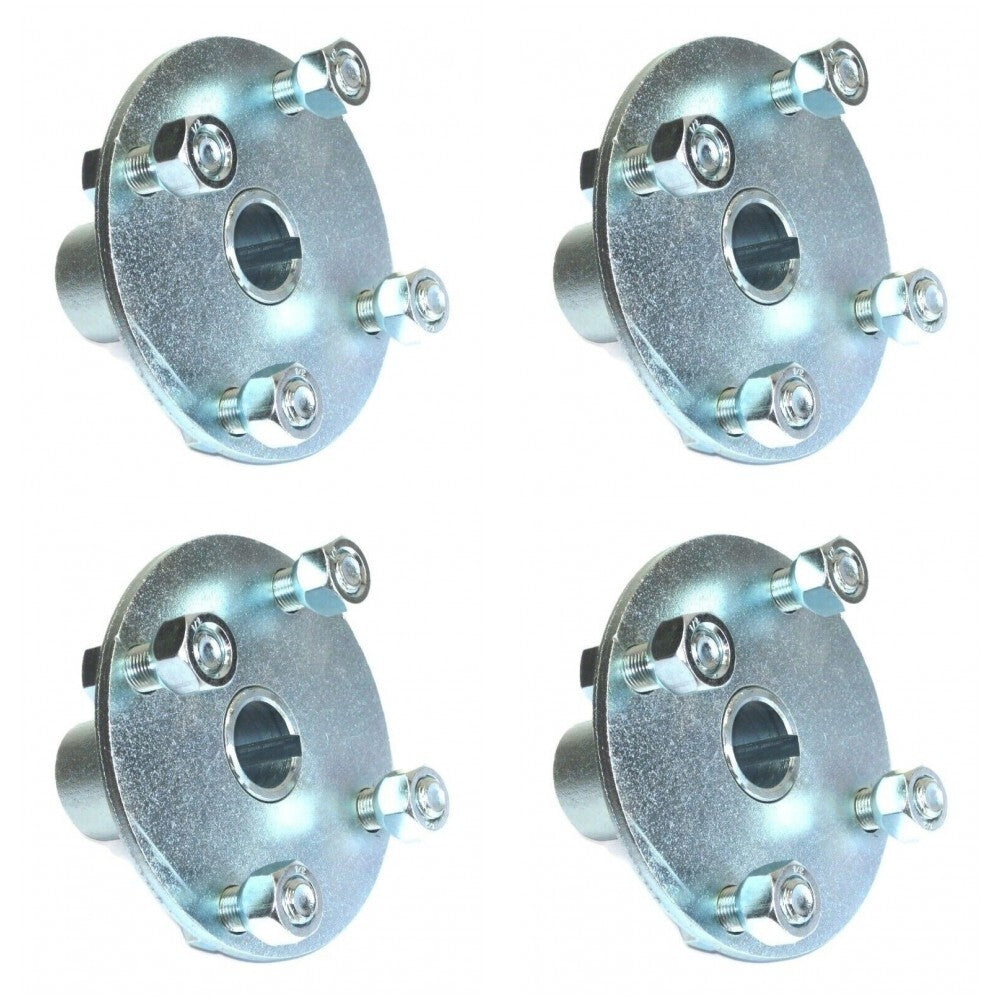 (4) 4" x 4" Lug 1" Live Axle Hubs for 1994-Earlier Manco Dingo 285 286 Go Kart